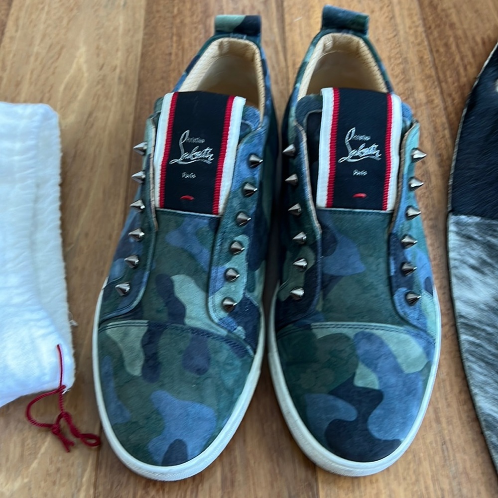 F.A.V Fique A Vontade
Slip-on sneakers -blue camo suede